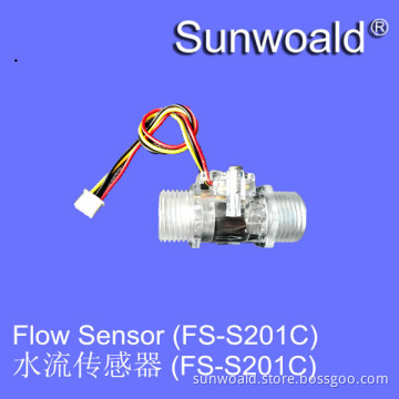 1/2" good quality meet food grad Water Plastic Hall flow sensor